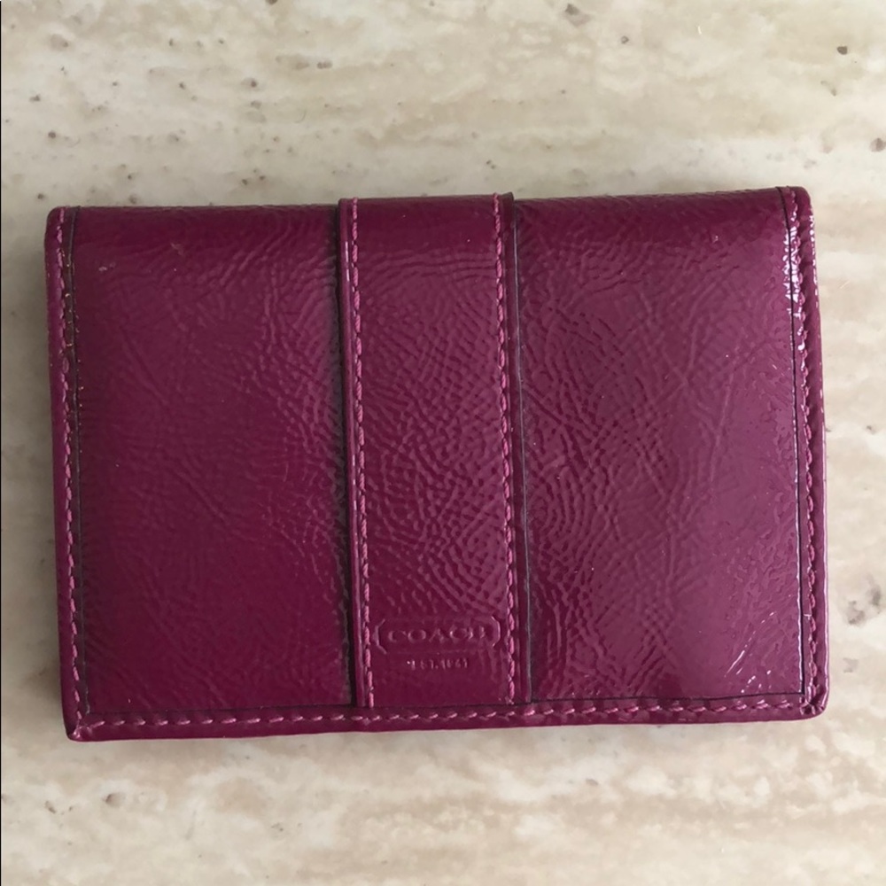 Coach card holder